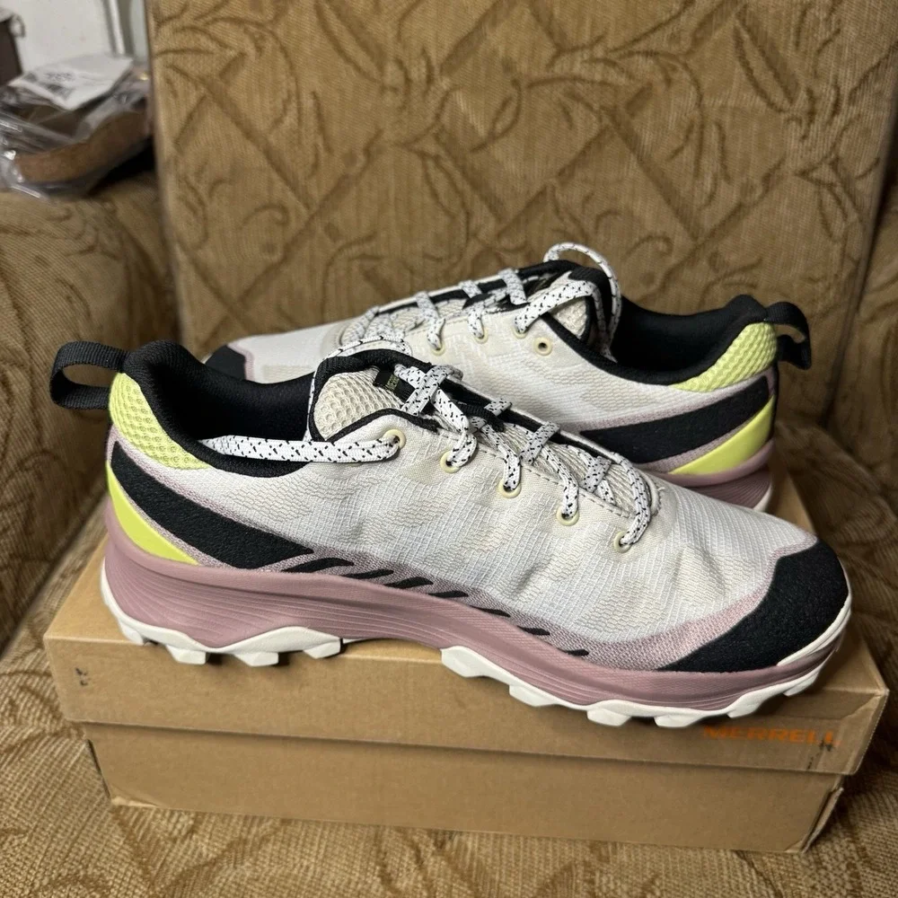 Merrell Speed Eco‎ Waterproof Hiking Shoe-Oyster Burlwood Color-Women's 11 Nice!